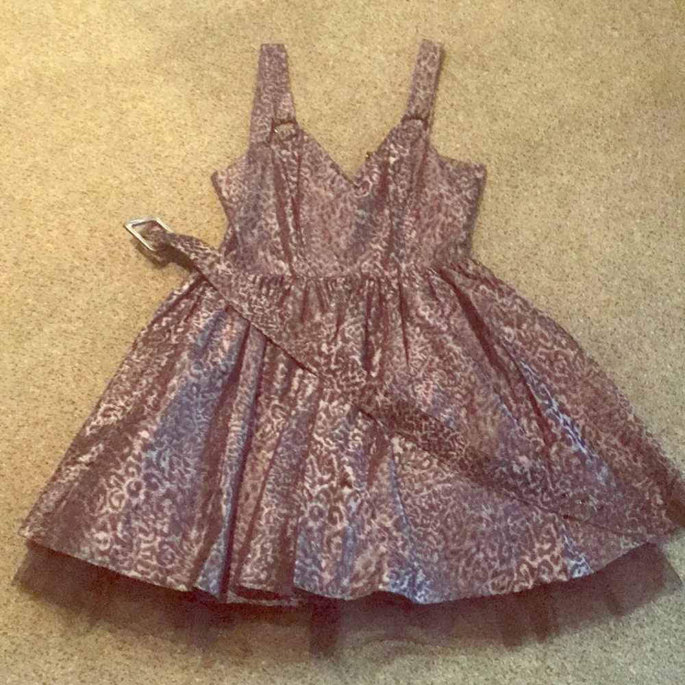 Betsey Johnson Black Leopard dress